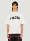 Marni Oversized Logo T In White