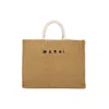 Marni Logo Tote Bag In Brown