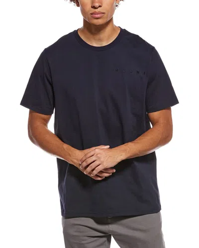 Marni Logo T-shirt In Black