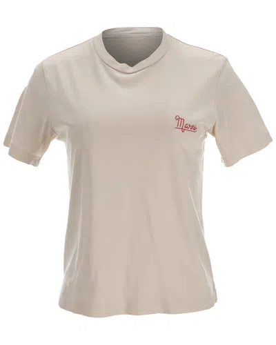 Pre-owned Marni Logo T-shirt, Size Eu 38 (authentic Pre-loved)