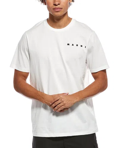 Marni Logo T-shirt In White