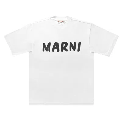 Pre-owned Marni Logo T-shirt 'white' | Men's Size 42