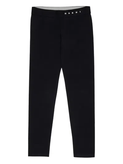 MARNI LOGO-WAISTBAND LEGGINGS