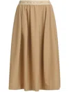 Marni Midi Pleated Skirt Knee Length In Neutrals