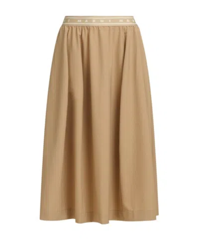 MARNI MARNI LOGO SYMBOL MIDI SKIRT