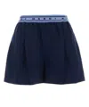 Marni Pleated Shorts In Blue