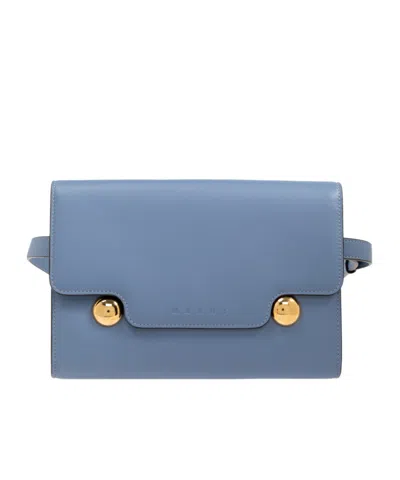 Marni Logo Wallet In Blue