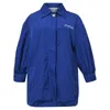 Marni Logo Windbreaker In Blue Nylon In Blue
