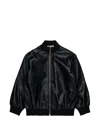 Marni Kids Varsity Bomber Jacket In Black