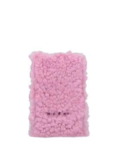 Marni Logo-detail Phone Case In Pink