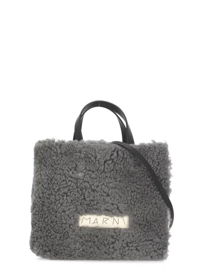 Marni Logoed Bag In Gray