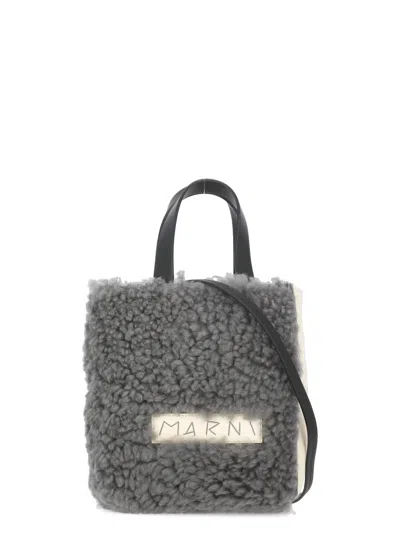 Marni Logoed Bag In Gray