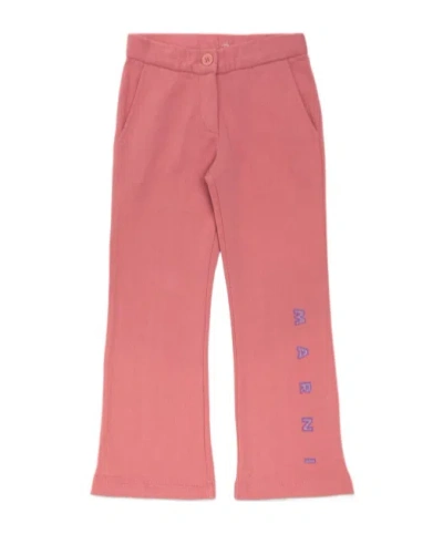 Marni Logo-embellished Trousers In Pink