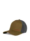Marni Logo-embroidered Panelled Cap In Multi