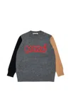 Marni Logo-embroidered Sweater In Multi