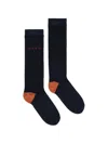 Marni Logo-intarsia Socks In Blue