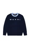 Marni 로고 인타르시아 스웨터 In Black