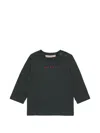 Marni Logo-print Shoulder-button T-shirt In Black