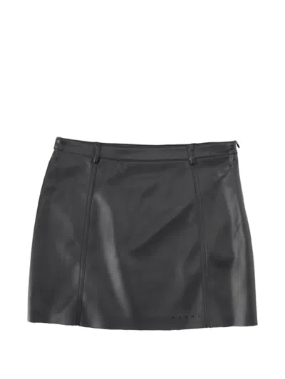 Marni Kids' Logo-print Skirt In Black