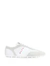 Marni Lily White Light Grey Leather Sneakers In White