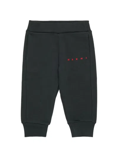 Marni Babies' Logo-print Track Pants In Black