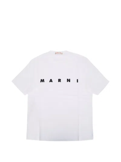 Marni Logo-print T-shirt In White