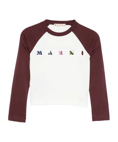Marni Logo-print T-shirt In White