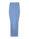 Marni Long Celestial Ribbed Skirt Skirts Blue In Blue