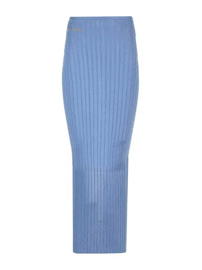 MARNI FALDA SEMILARGA - AZUL