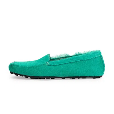 MARNI LONG HAIR CALF MOCCASIN