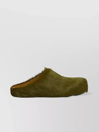 MARNI LONG HAIR CALFSKIN FUSSBETT SABOT