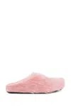 Marni Calf Hair Flat Sole Round Toe Sandals In Pink