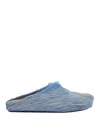 Marni Sabot Made Of Cowhide In Blue