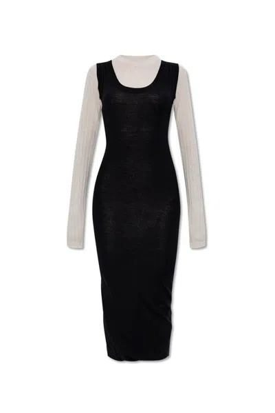 Marni Blackwhite Multi-layered Dress