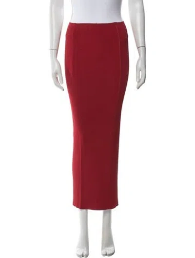 Pre-owned Marni Long Skirt In Burgundy