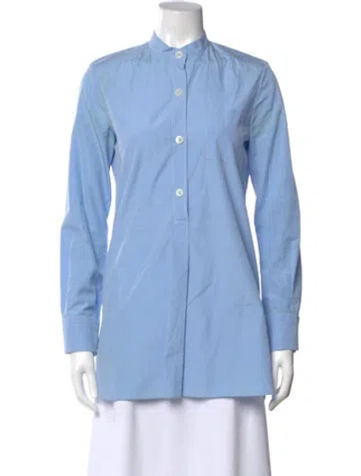 Pre-owned Marni Long Sleeve Blouse In Blue