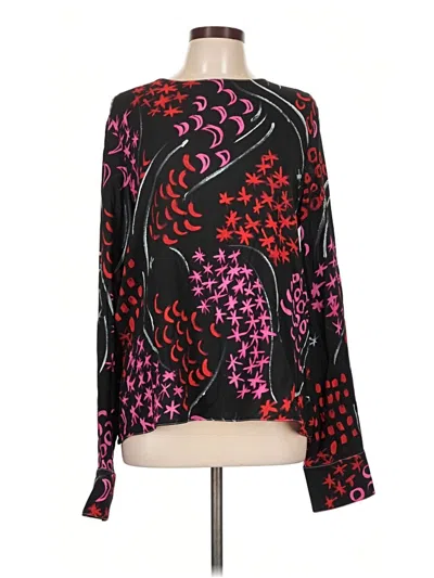 Pre-owned Marni Long Sleeve Blouse In Burgundy