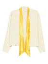 Marni Boxy Fit Button-up With Scarf In Multi