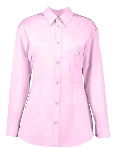 Marni Long-sleeve Button Shirt In Pink