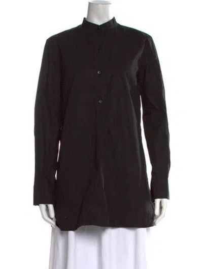 Pre-owned Marni Long Sleeve Button-up Top In Black