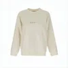 Marni Long-sleeve Cotton Crewneck Sweatshirt With Embroidered Detail In White