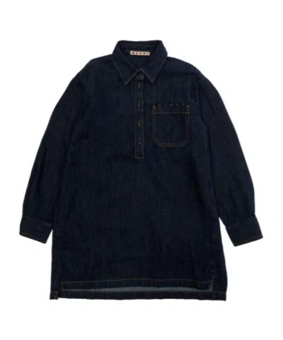 Marni Long Sleeve Dress In Black
