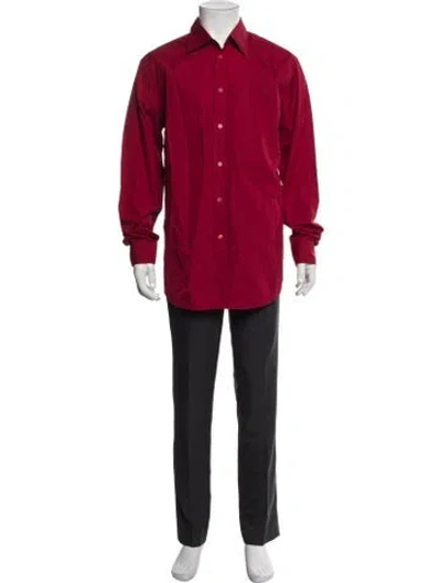 Pre-owned Marni Long Sleeve Dress Shirt In Red