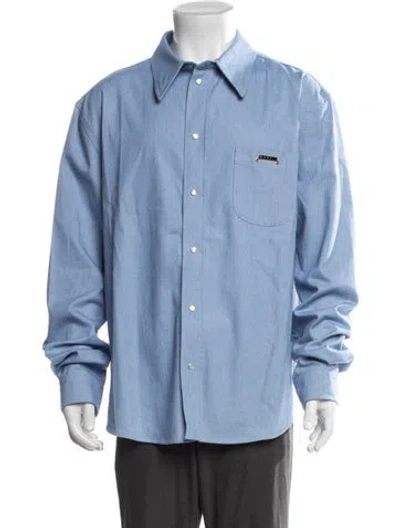 Pre-owned Marni Long Sleeve Dress Shirt W/ Tags In Blue