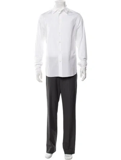 Pre-owned Marni Long Sleeve Dress Shirt In White