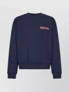Marni Navy Logo Patch Sweatshirt In Blue