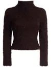 Marni Long-sleeve Knitted Top In Brown