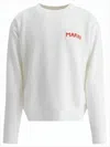Marni Long-sleeve Pullover With Distinctive Patch Detail In White