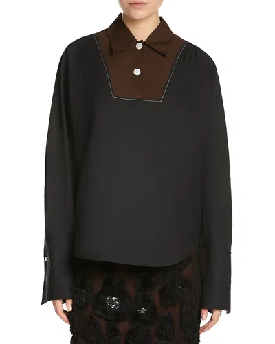 Marni Long Sleeve Shirt In Black