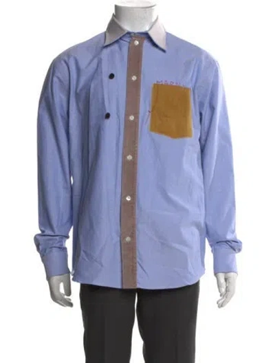 Pre-owned Marni Long Sleeve Shirt In Blue